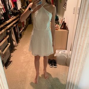Hollister White Halter Lace Dress